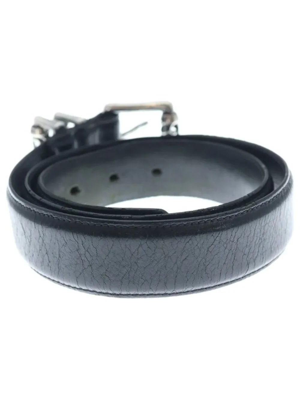 Chrome Hearts Roller Buckle Leather Belt Silver